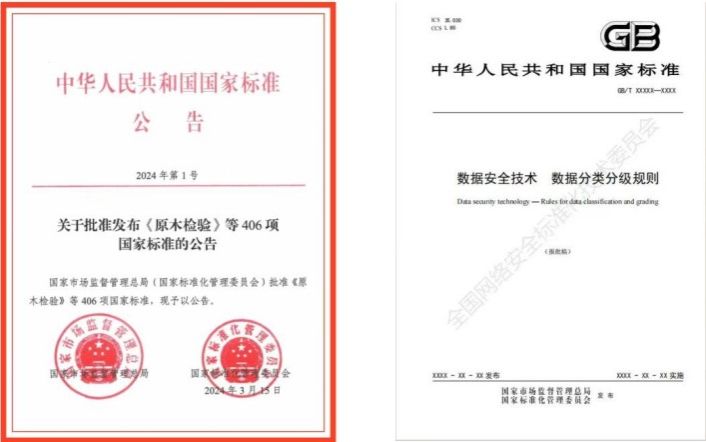中国科大主要参与起草的“数据安全技术”系列首部国家标准发布